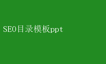 SEO目录优化模板：打造高效关键词新媒体标题 SEO目录模板ppt